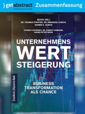 cover image of Unternehmenswertsteigerung (Zusammenfassung)